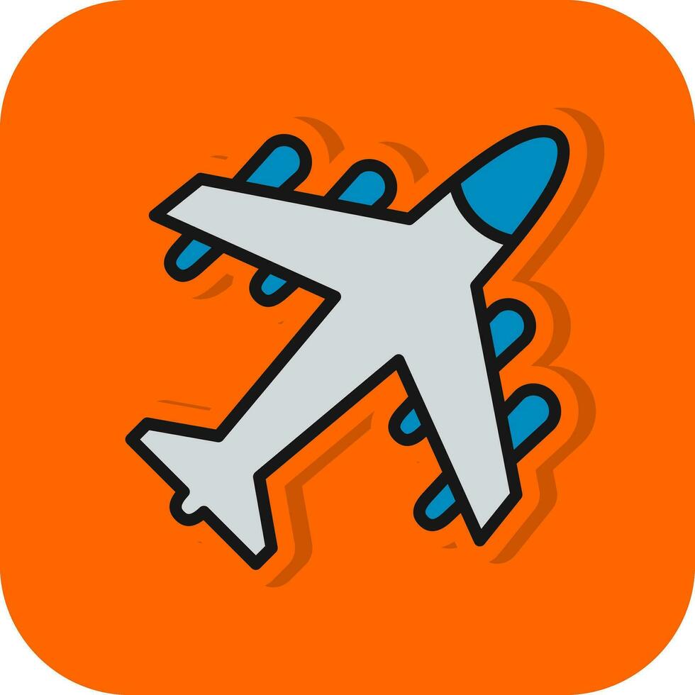 diseño de icono de vector de avión