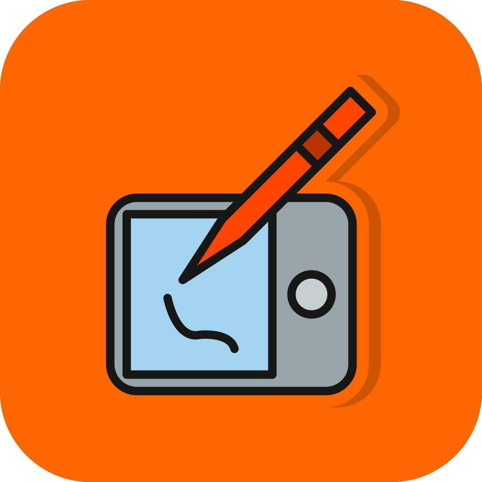 Drawing tablet Vector Icon Design