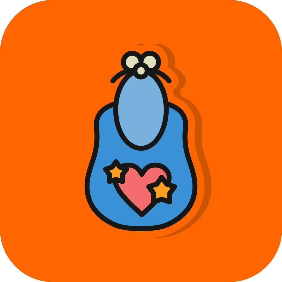 Baby bib Vector Icon Design