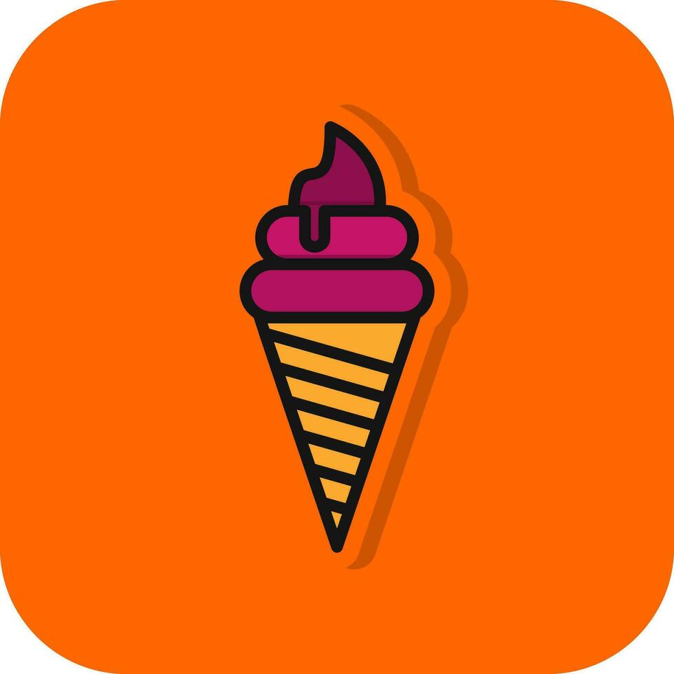 diseño de icono de vector de helado