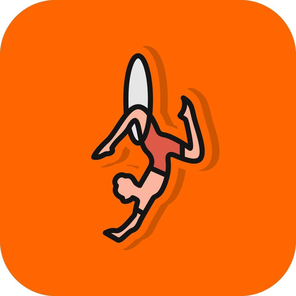 Trapeze artist Vector Icon Design