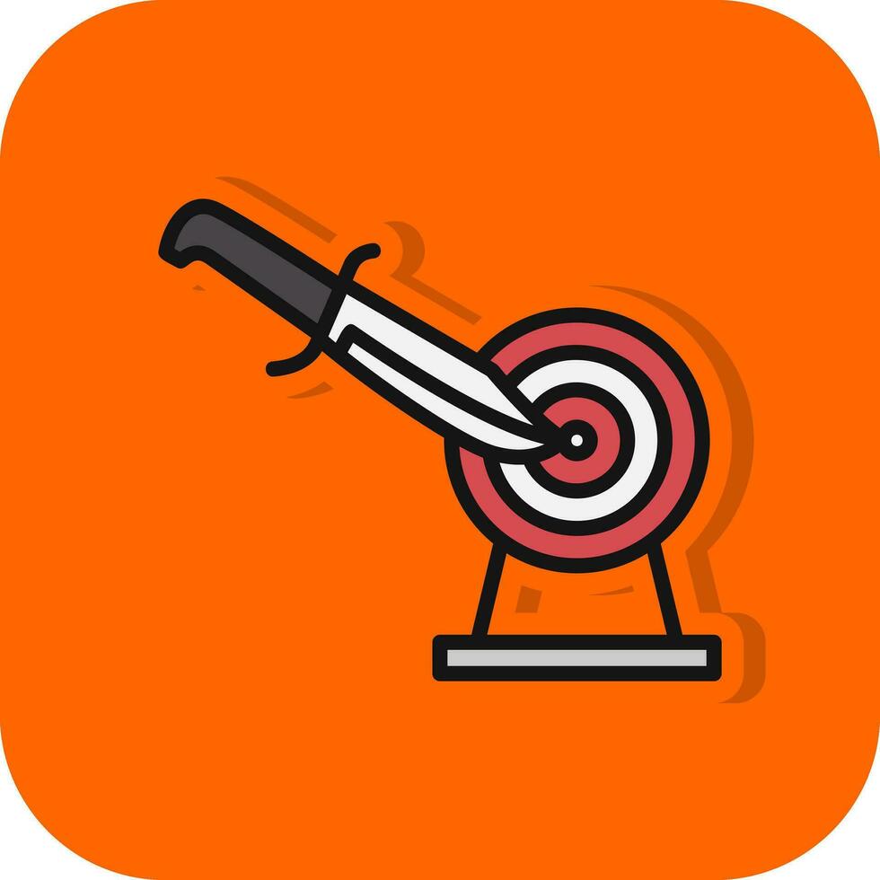 Knife throwing Vector Icon Design