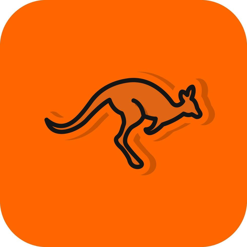 Kangaroo Vector Icon Design