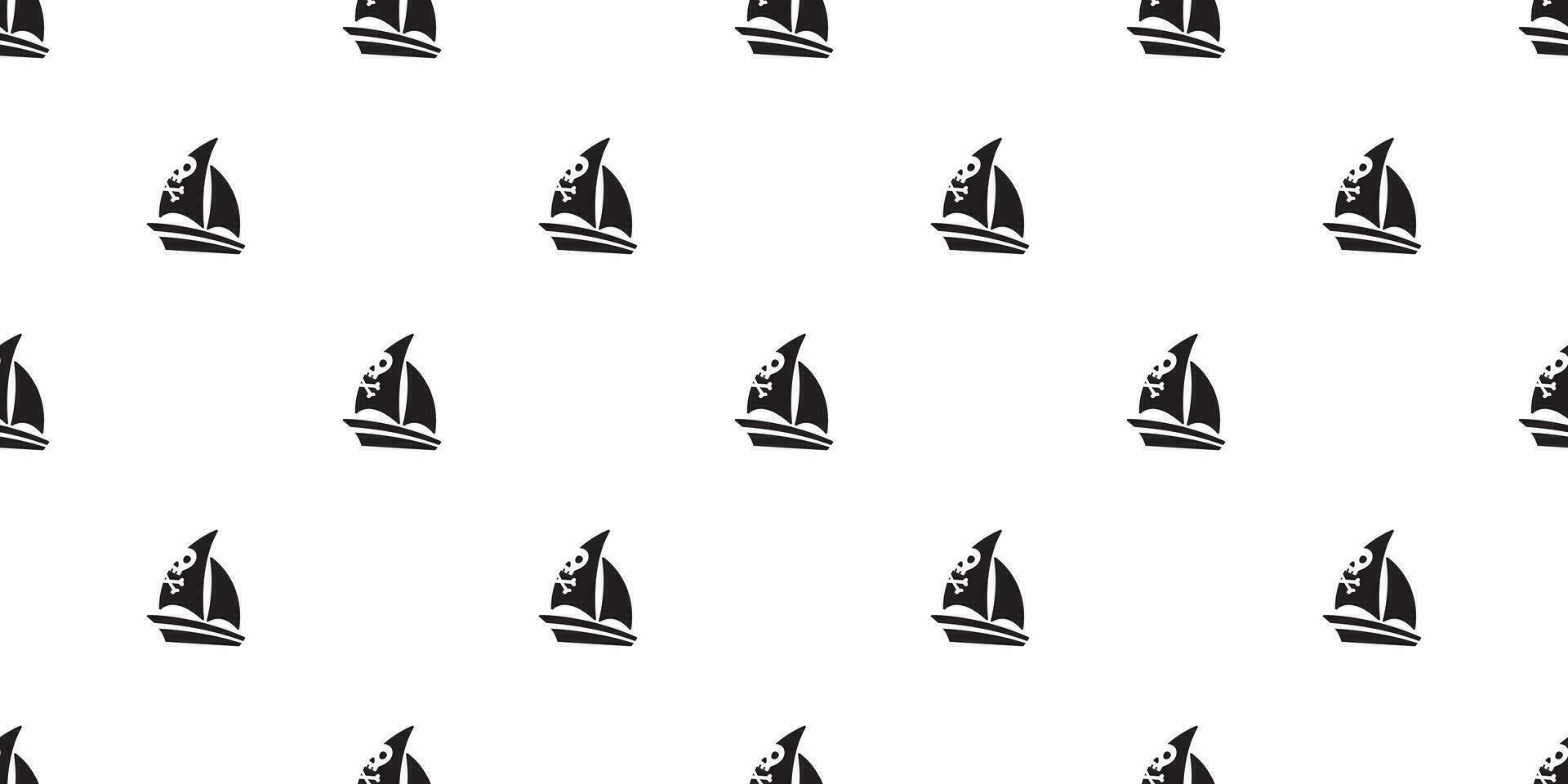 boat seamless pattern vector pirate yacht sailboat anchor helm maritime Nautical tropical scarf isolated tile background repeat wallpaper