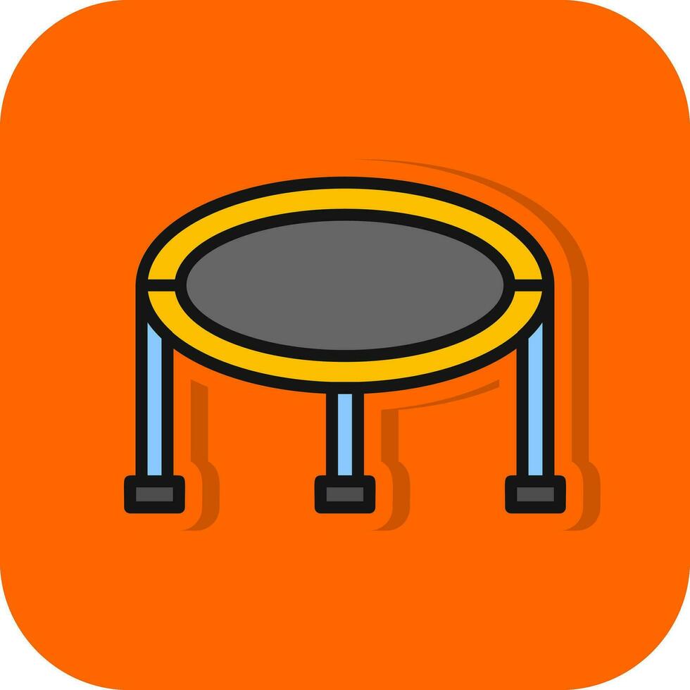 Trampoline Vector Icon Design