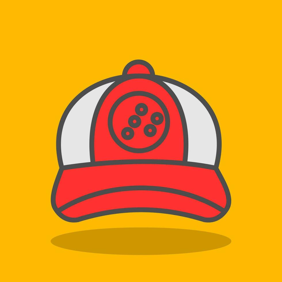 diseño de icono de vector de gorra de béisbol