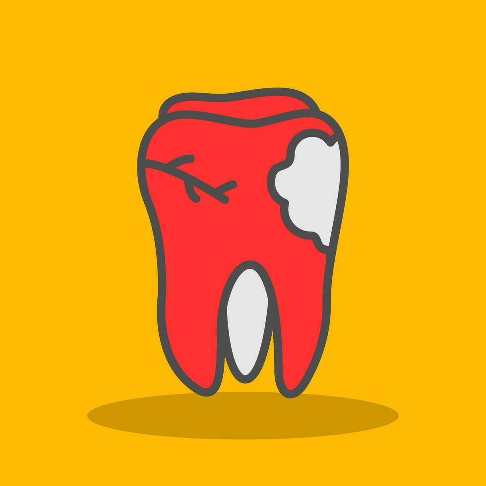 Caries Vector Icon Design