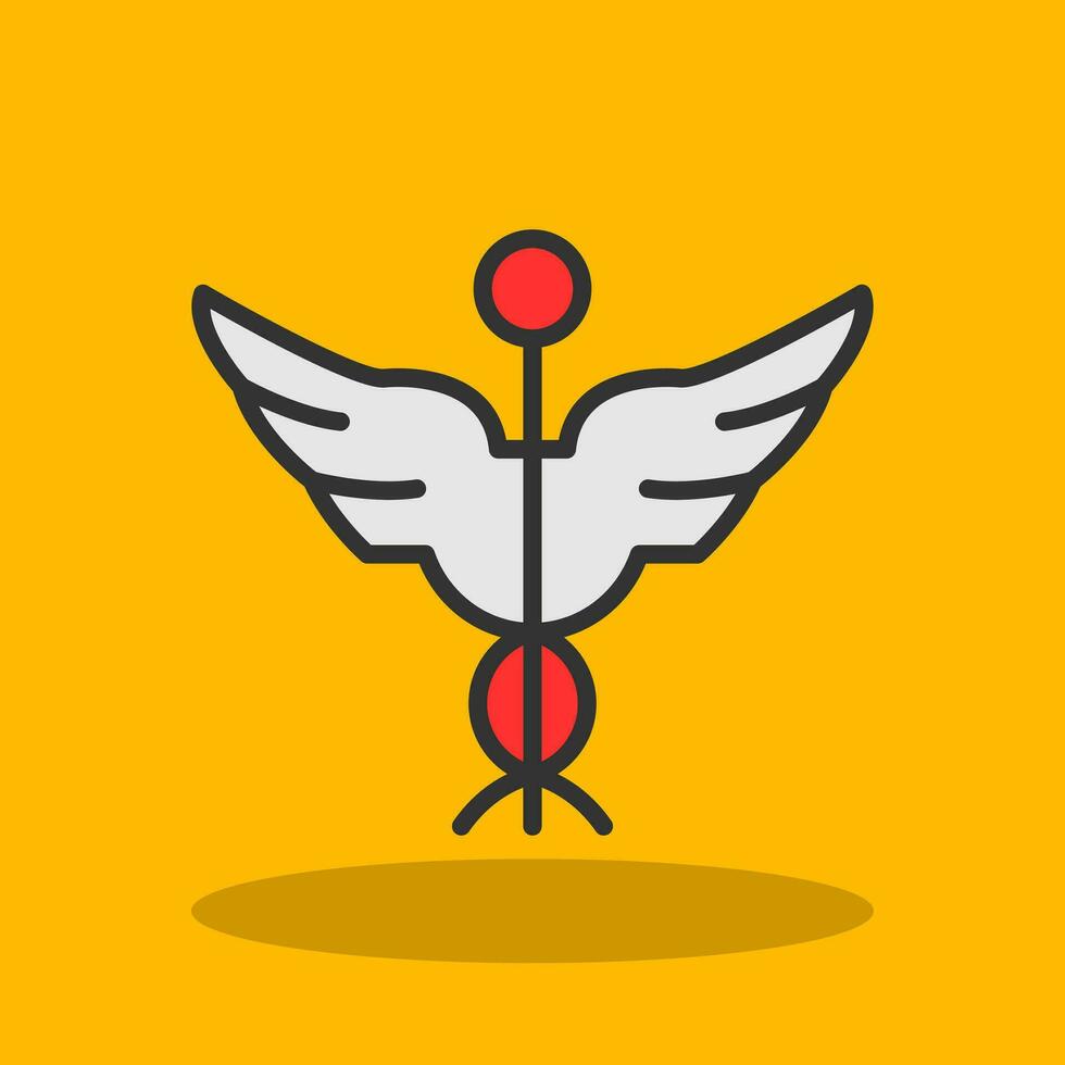 Caduceus Vector Icon Design