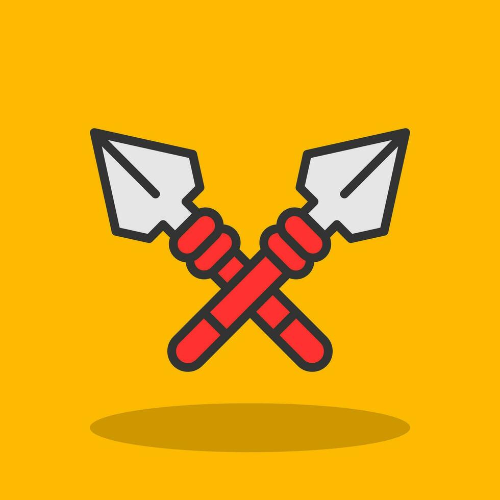 Spear Vector Icon Design