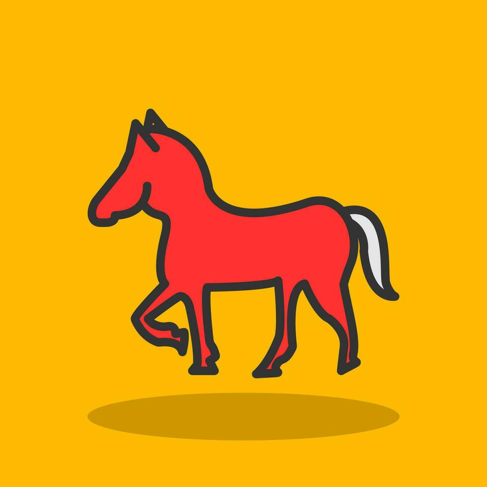 diseño de icono de vector de caballo