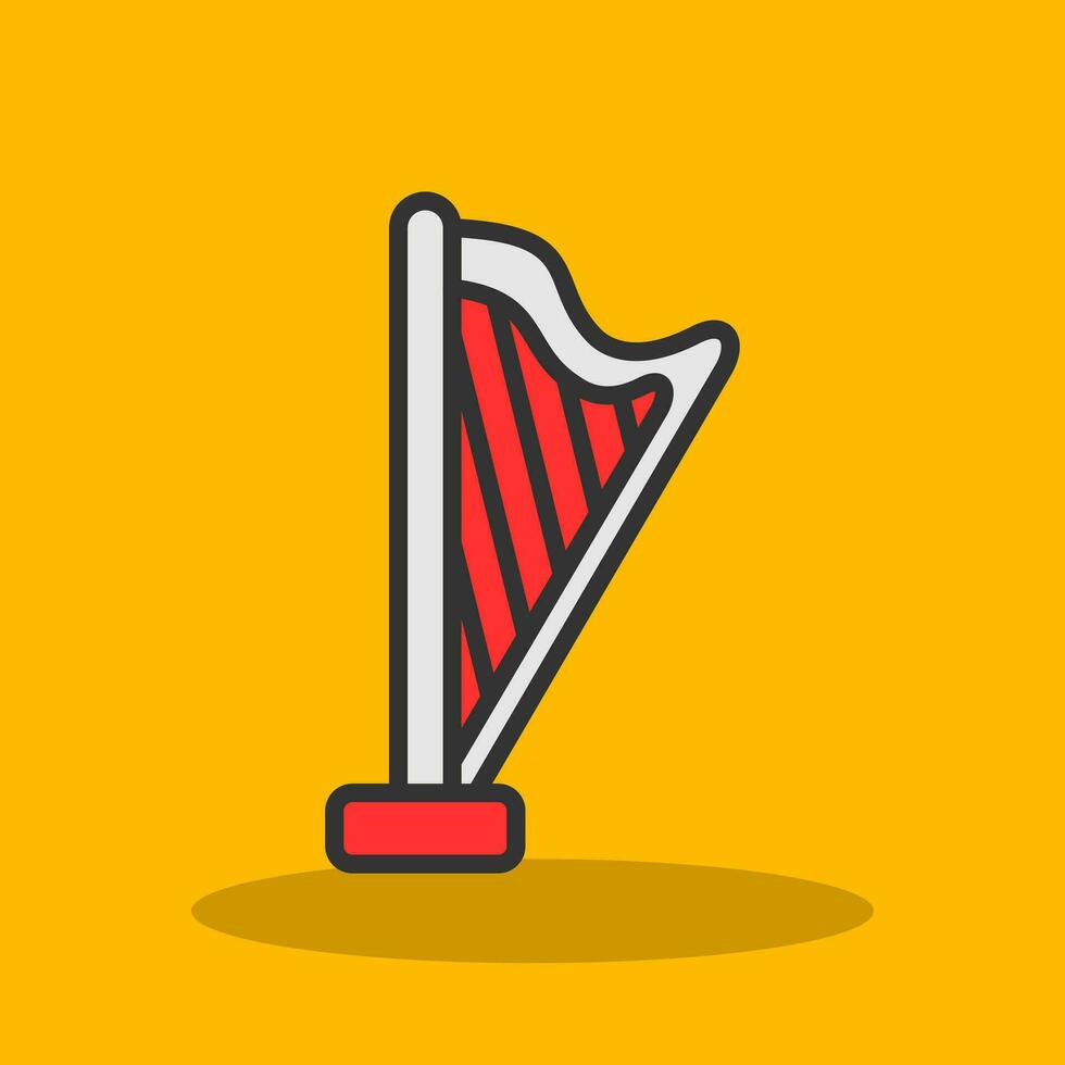 Harp Vector Icon Design