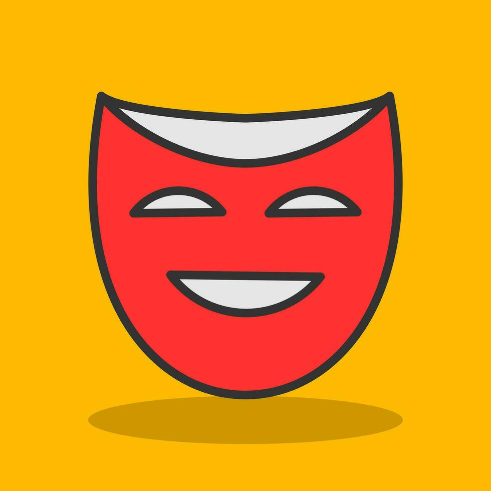 Theater masks Vector Icon Design