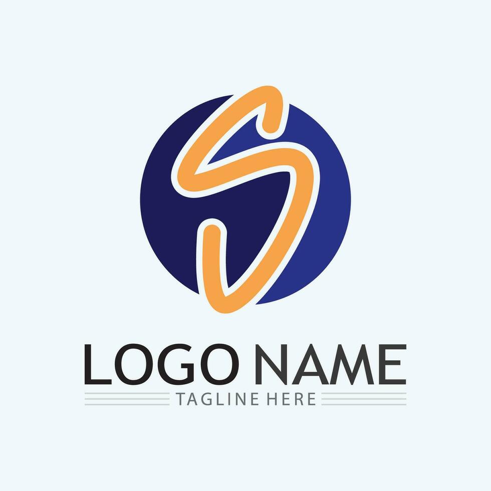 Business corporate S letter logo vector