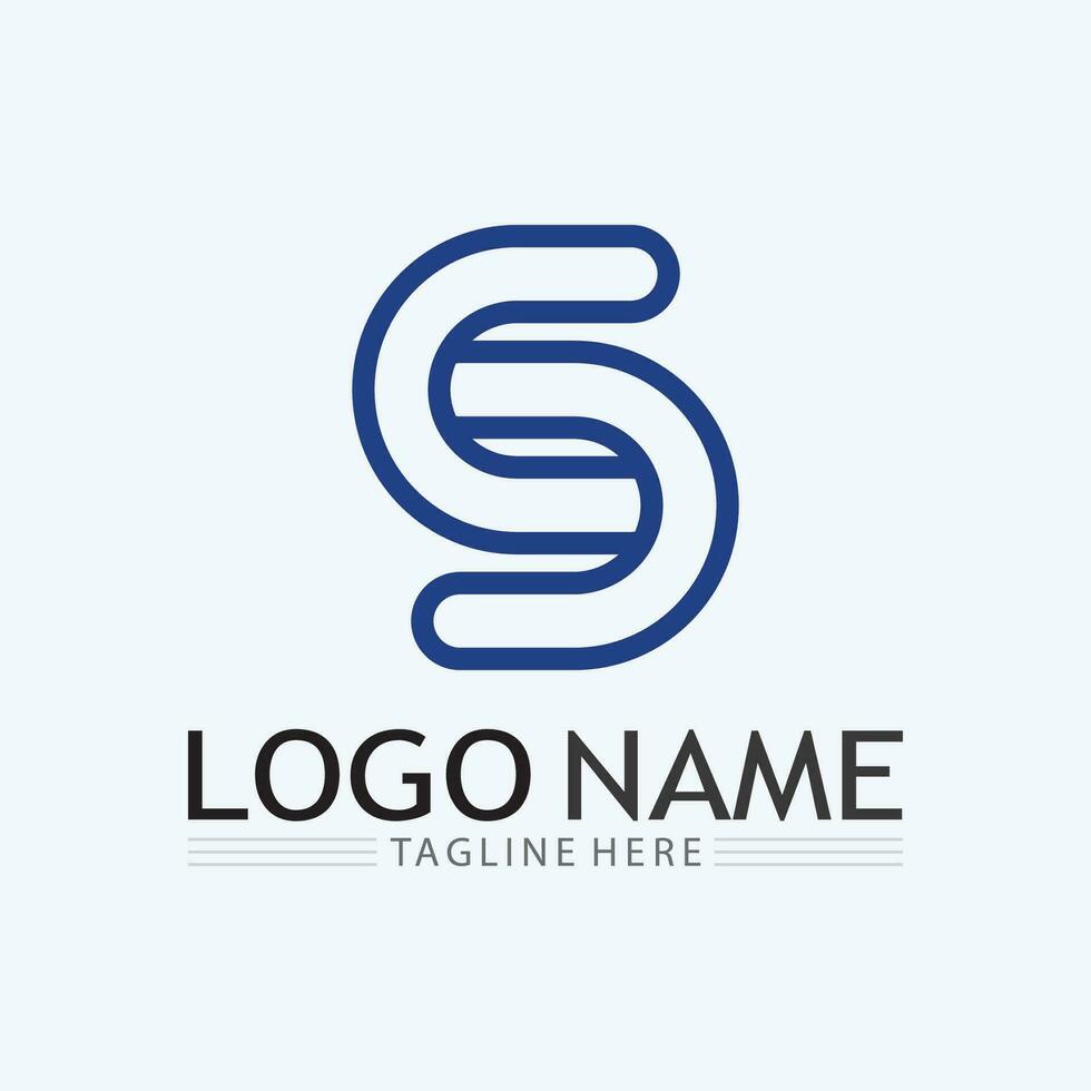 Business corporate S letter logo and S logo design vector