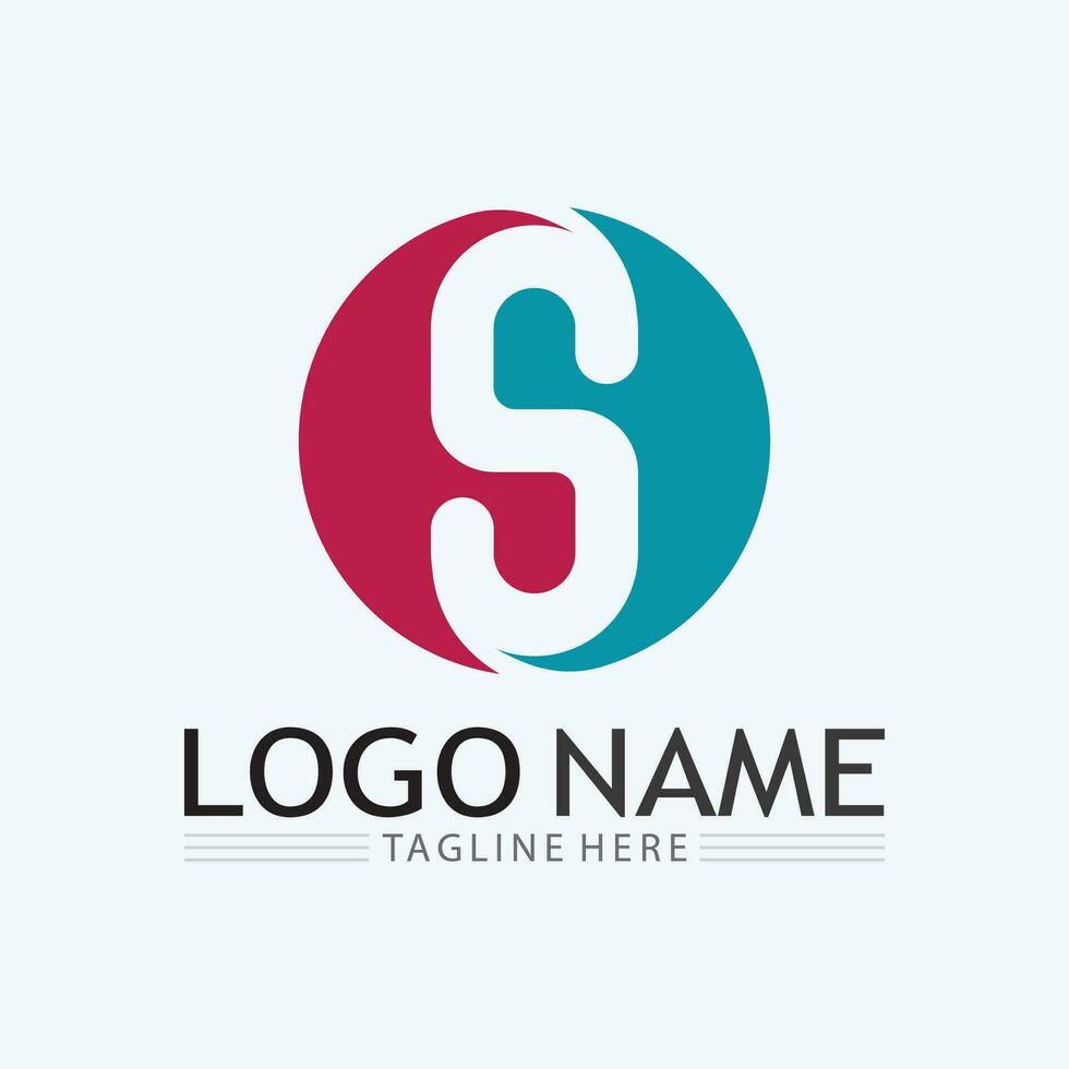 Business corporate S letter logo vector