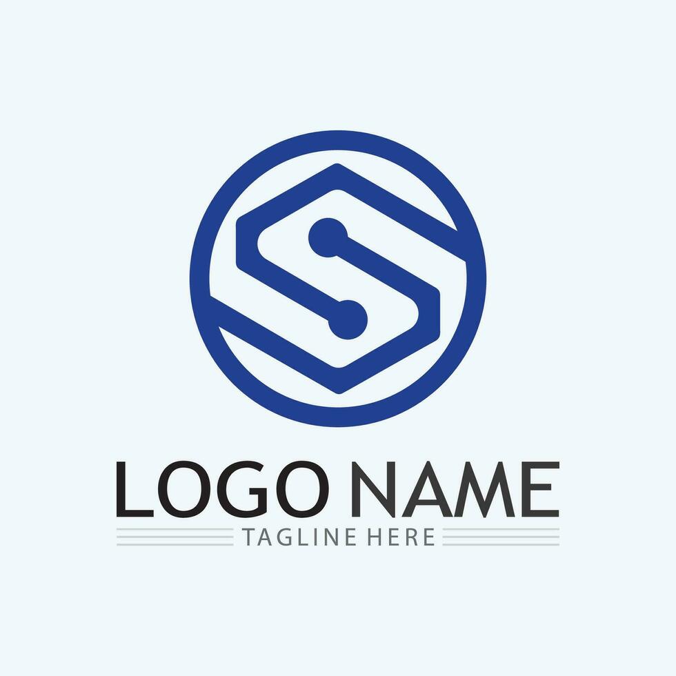Business corporate S letter logo vector