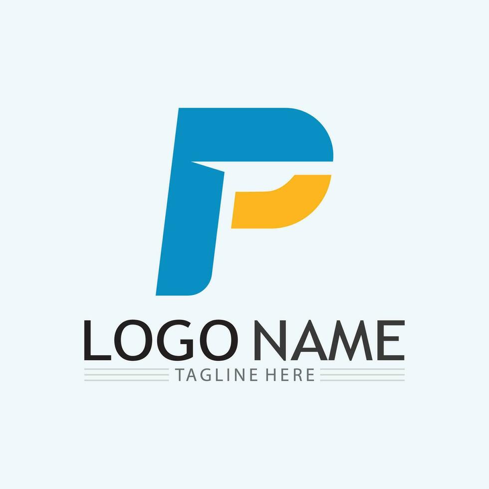 Letter P Logo vector illustration design