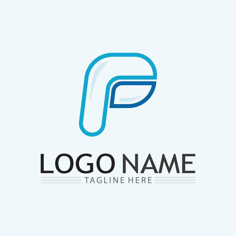 Letter P Logo vector illustration design