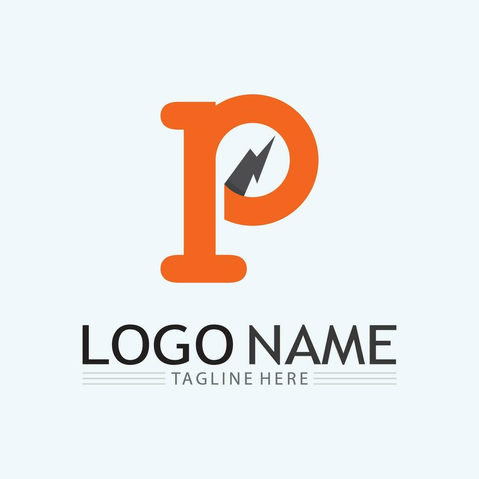 Letter P Logo vector illustration design