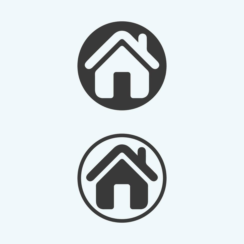 Home logo icon vector illustration design template.Home and house logo design vector, logo , architecture and building, design property , stay at home estate Business logo.