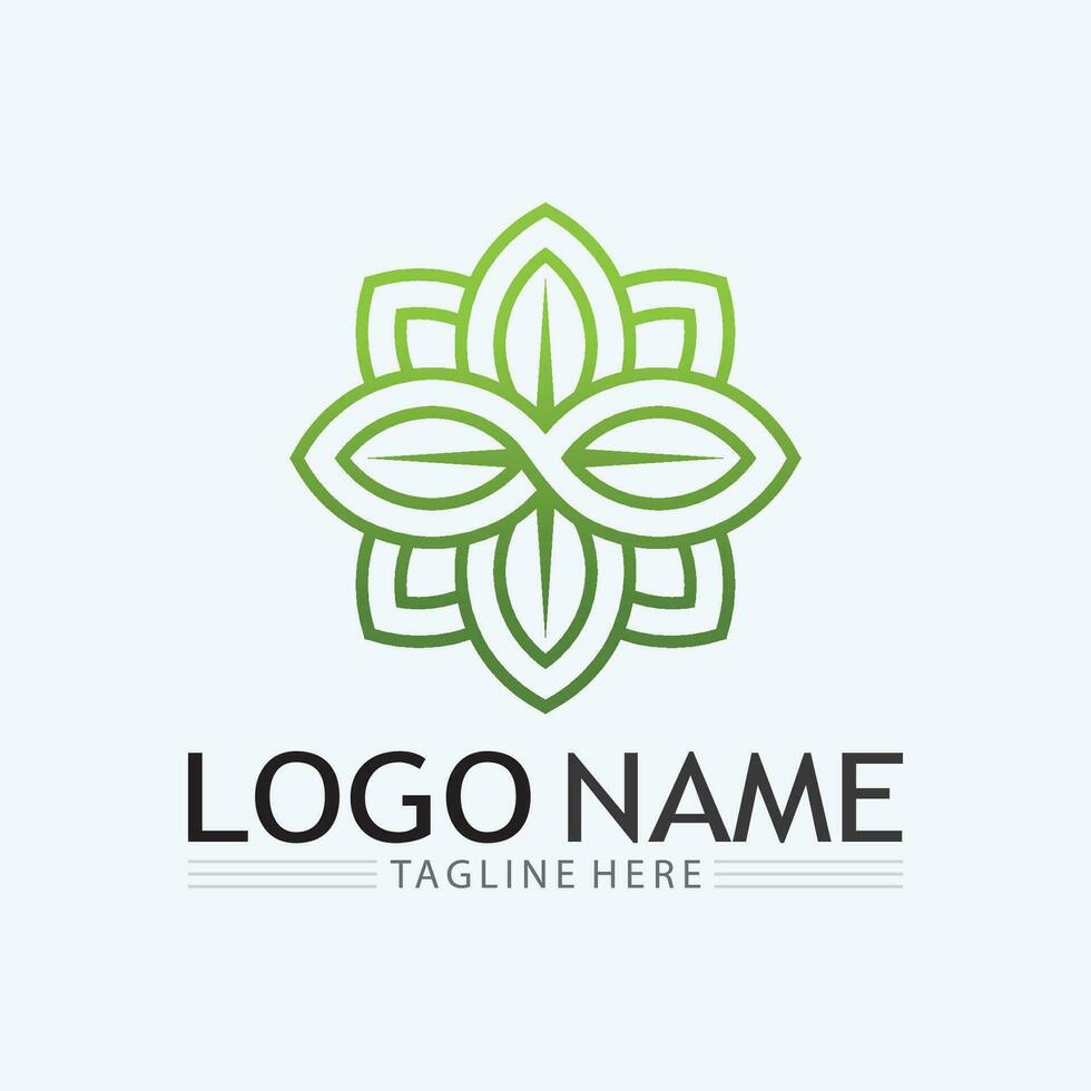 Tree logo icon vector illustration design.Vector silhouette of a tree templates of tree logo and roots  tree of life design illustration