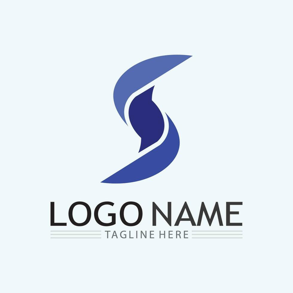 negocio corporativo s letra logo y s logo diseño vector