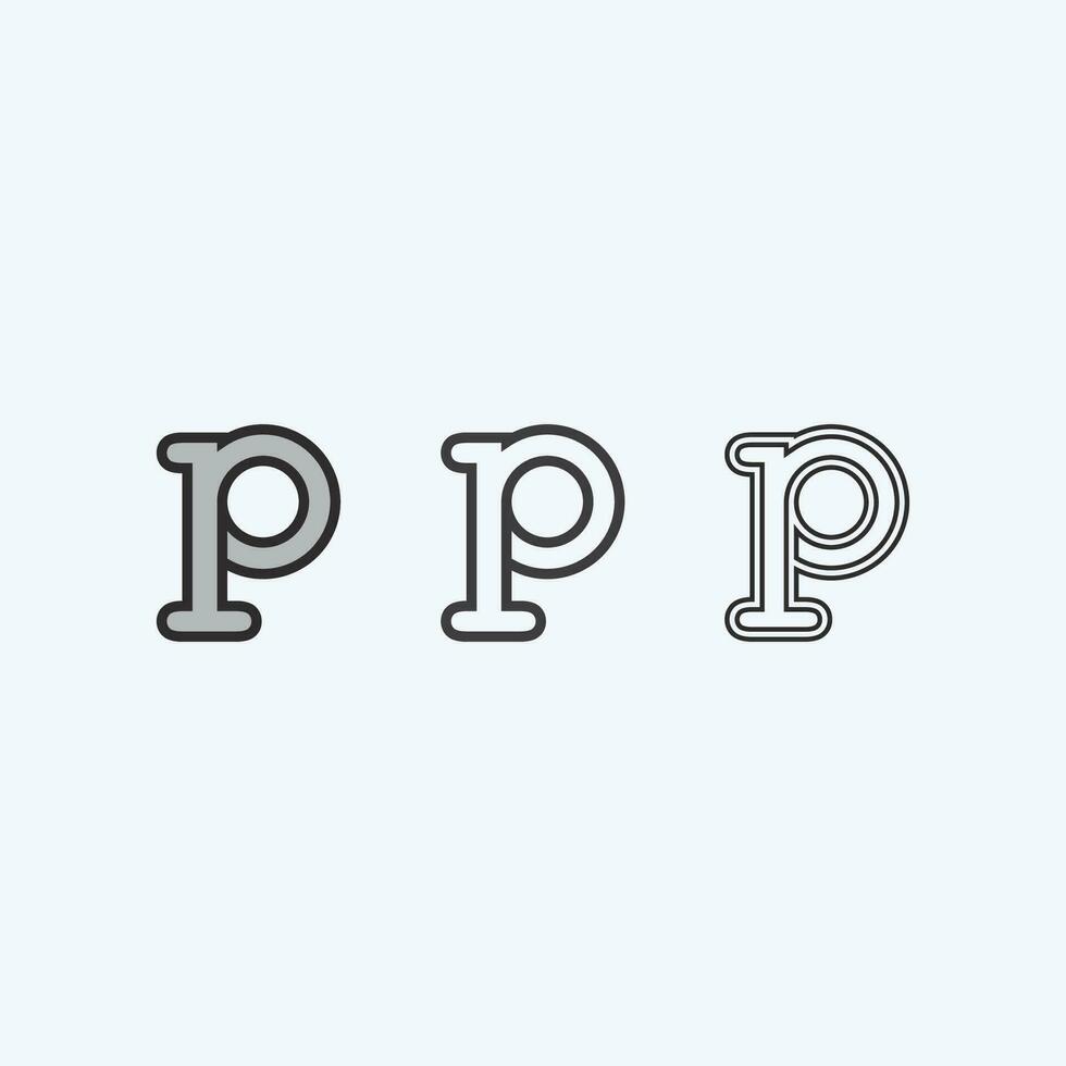 Letter P Logo vector illustration design