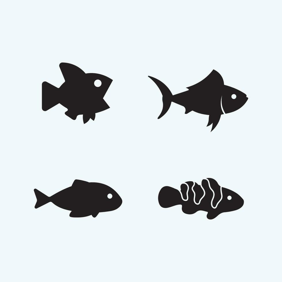 plantilla de logotipo de pescado vector