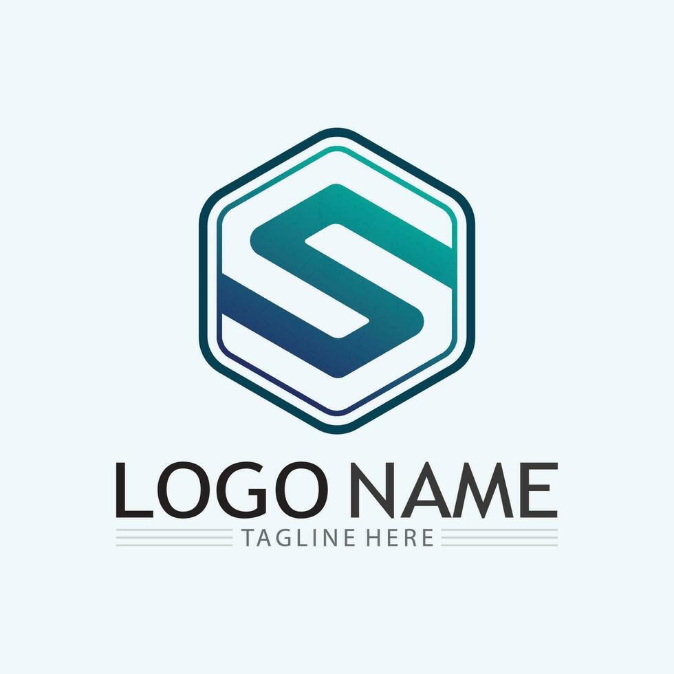 Business corporate S letter logo vector