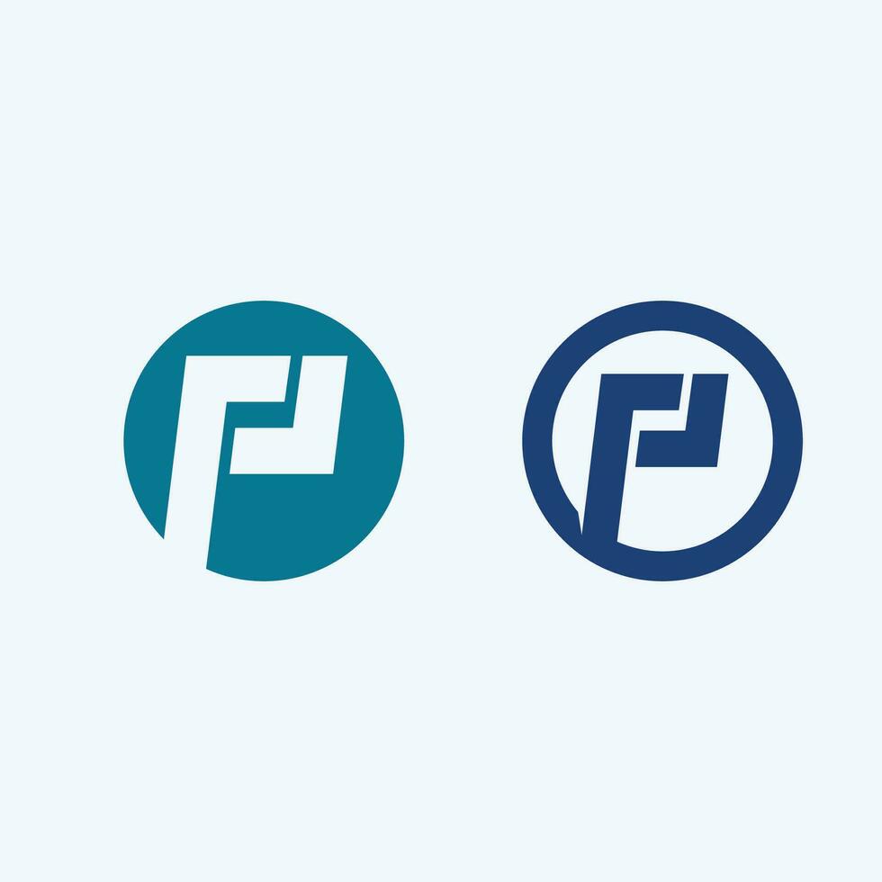 Letter P Logo vector illustration design