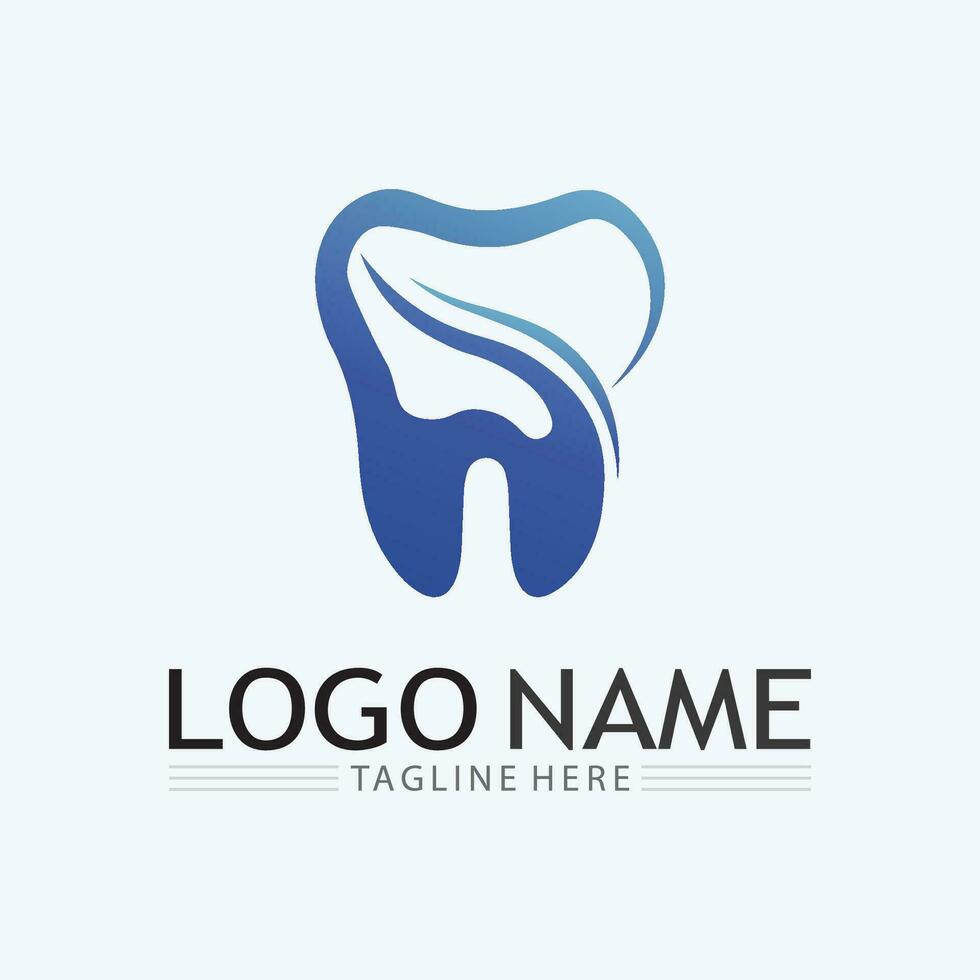 Dental Logo Design vector template.Creative Dentist Logo. Dental Clinic Vector Logo.