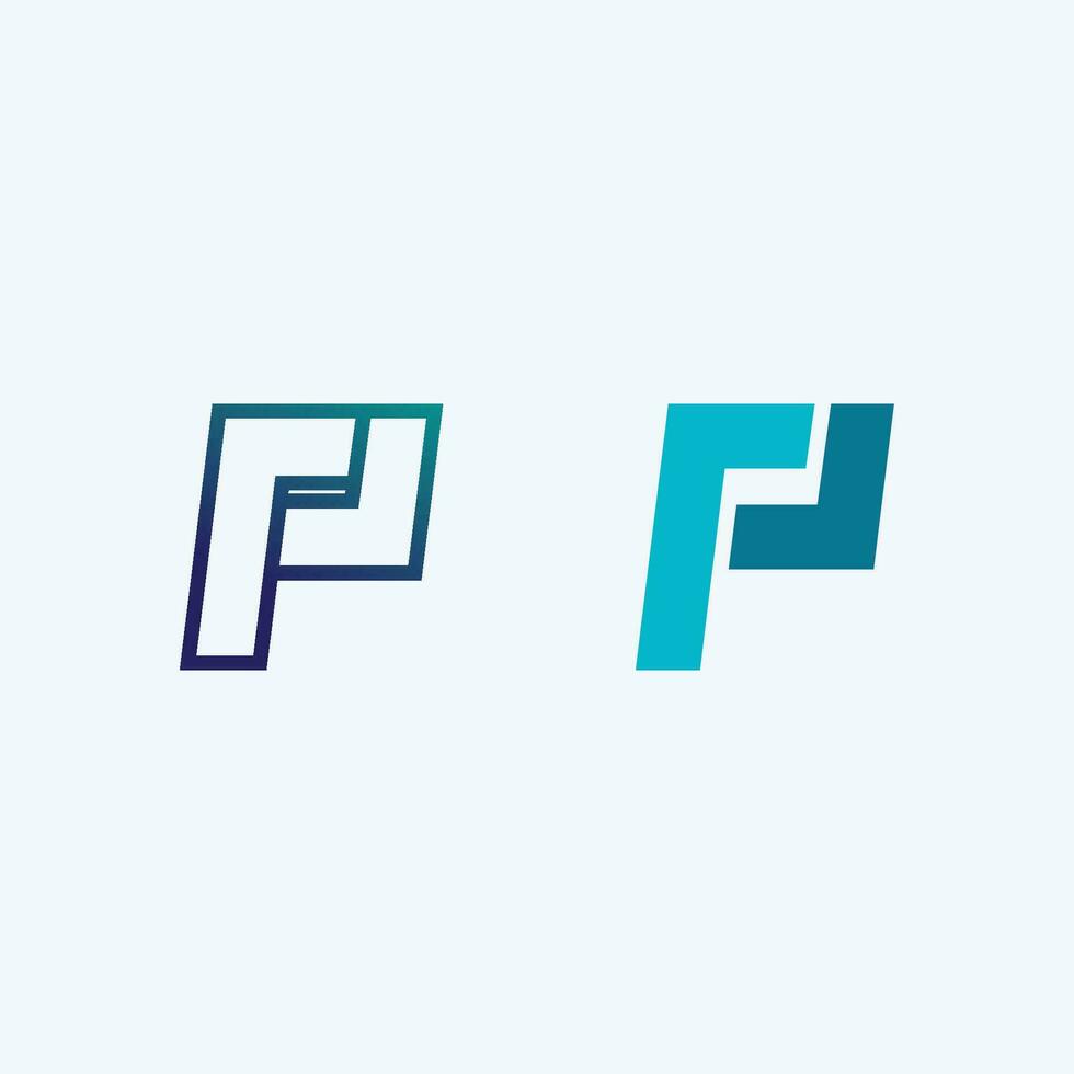 Letter P Logo vector illustration design