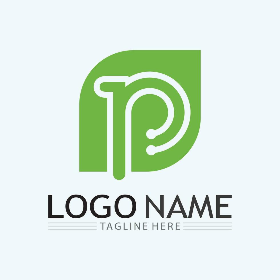 Letter P Logo vector illustration design