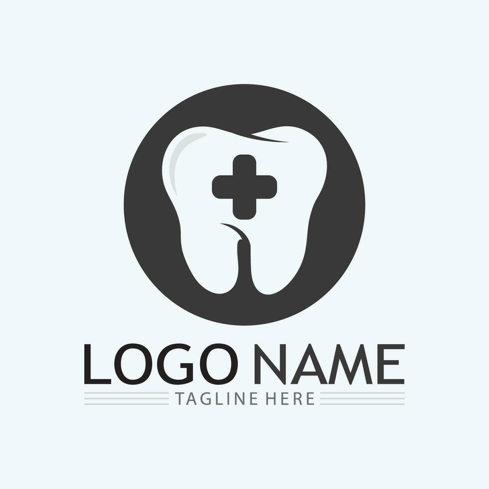 Dental Logo Design vector template.Creative Dentist Logo. Dental Clinic Vector Logo.