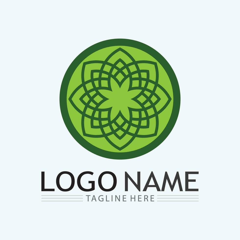 Eco Energy Vector Logo with leaf symbol. Green color with flash or thunder graphic. Nature and electricity renewable. This logo is suitable for technology, recycle, organic.