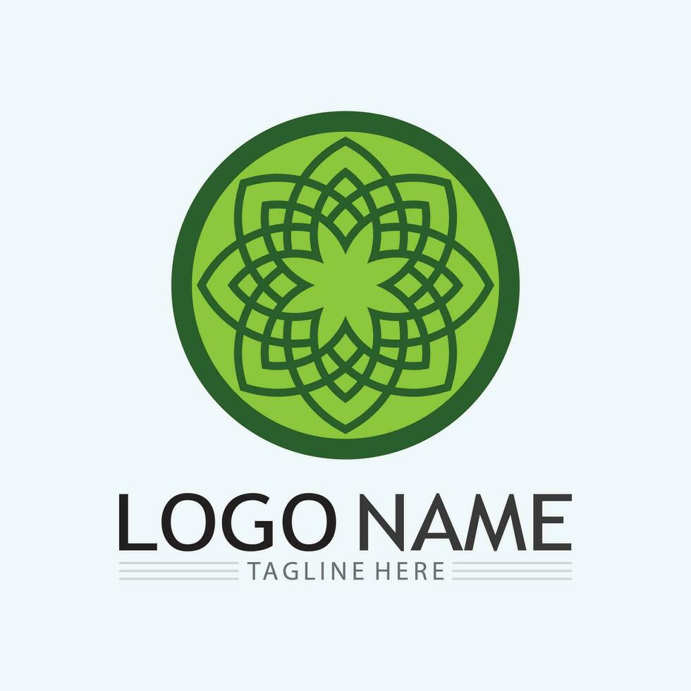 Eco Energy Vector Logo with leaf symbol. Green color with flash or thunder graphic. Nature and electricity renewable. This logo is suitable for technology, recycle, organic.