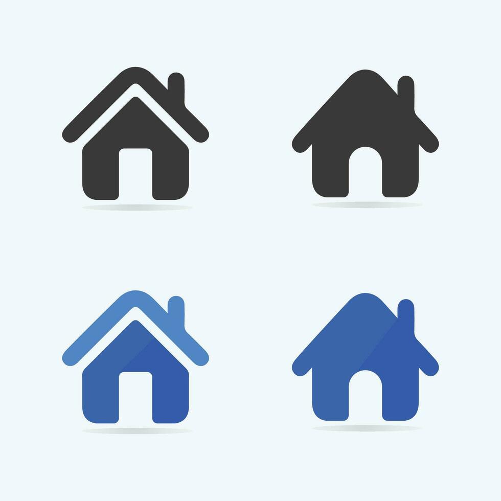 Home logo icon vector illustration design template.Home and house logo design vector, logo , architecture and building, design property , stay at home estate Business logo.