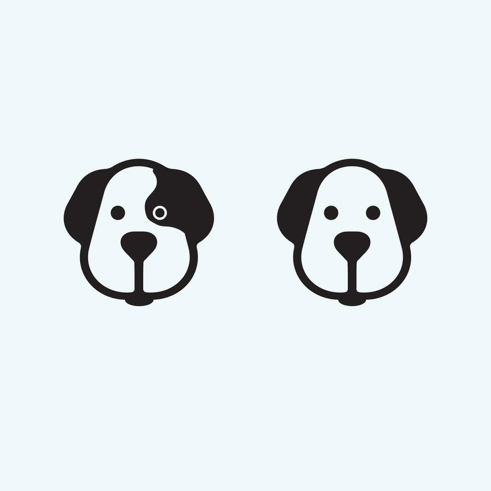 perro logo y icono animal vector ilustración diseño gráfico