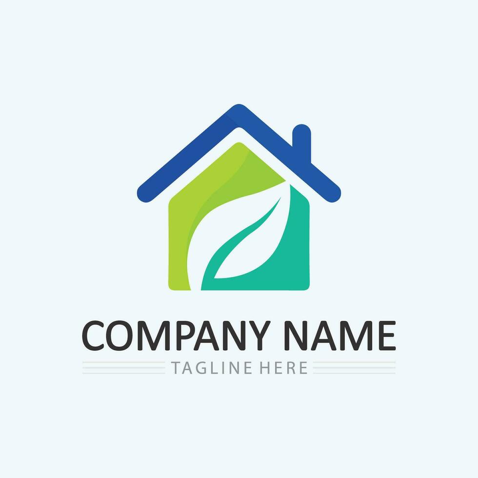 Home logo icon vector illustration design template.Home and house logo design vector, logo , architecture and building, design property , stay at home estate Business logo.