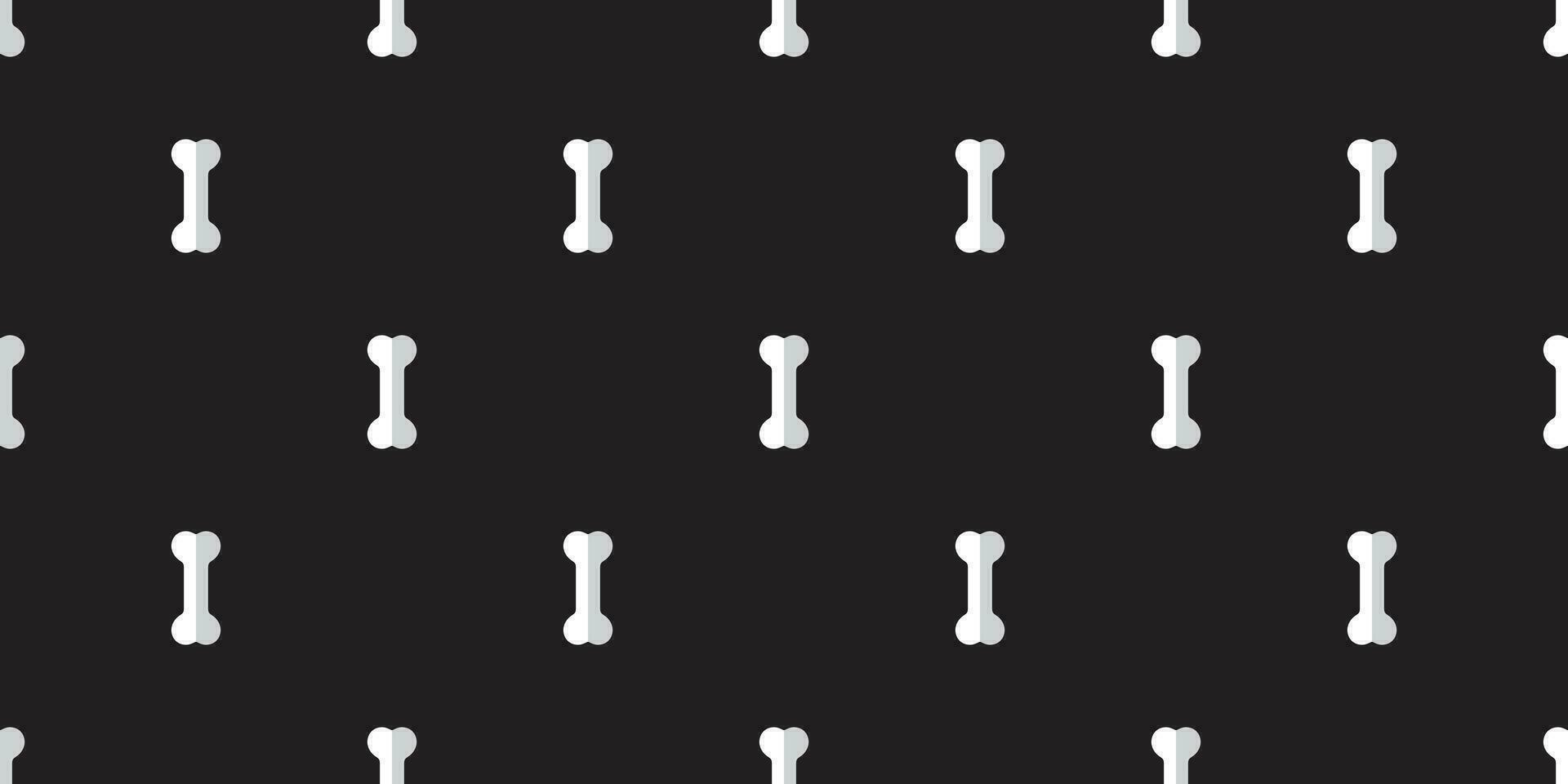 dog bone seamless pattern bone vector french bulldog puppy halloween background repeat wallpaper isolated graphic black