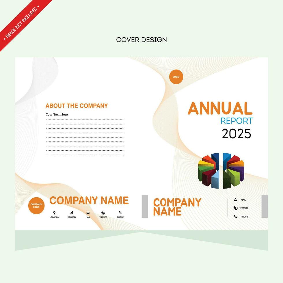 anual informe, fundamento cubiertas, cubrir diseño vector