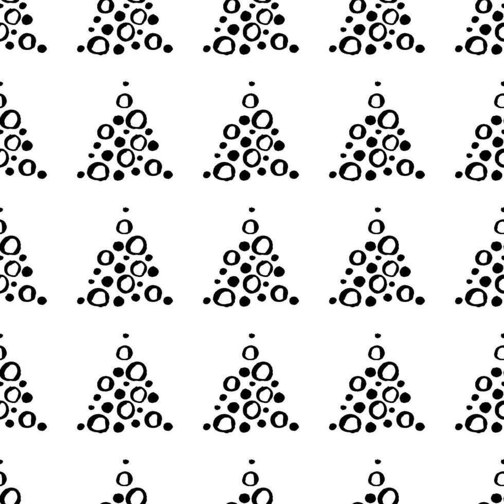 Abstract vector seamless pattern.  Ornament of simple geometric shapes. Illustration in doodle style