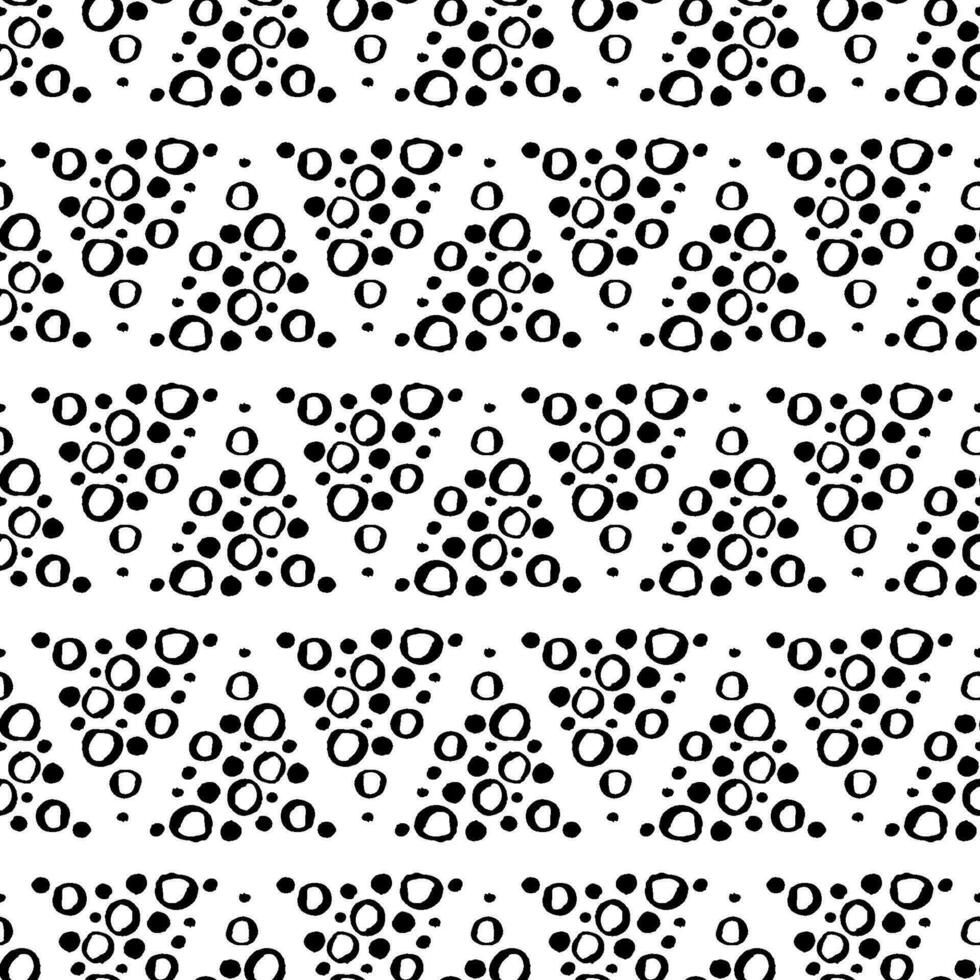 Abstract vector seamless pattern.  Ornament of simple geometric shapes. Illustration in doodle style