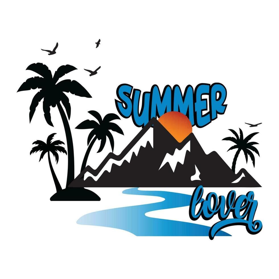 Summer T-Shirt Design, Vector EPS Files