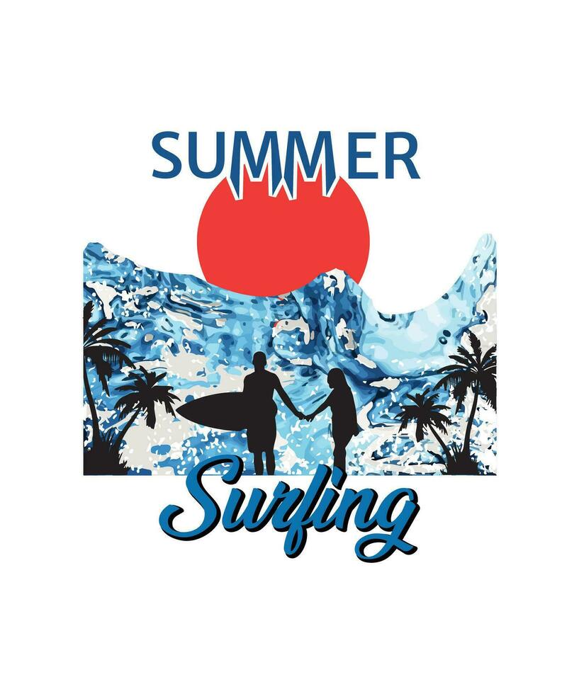 Summer T-Shirt Design, Vector EPS Files