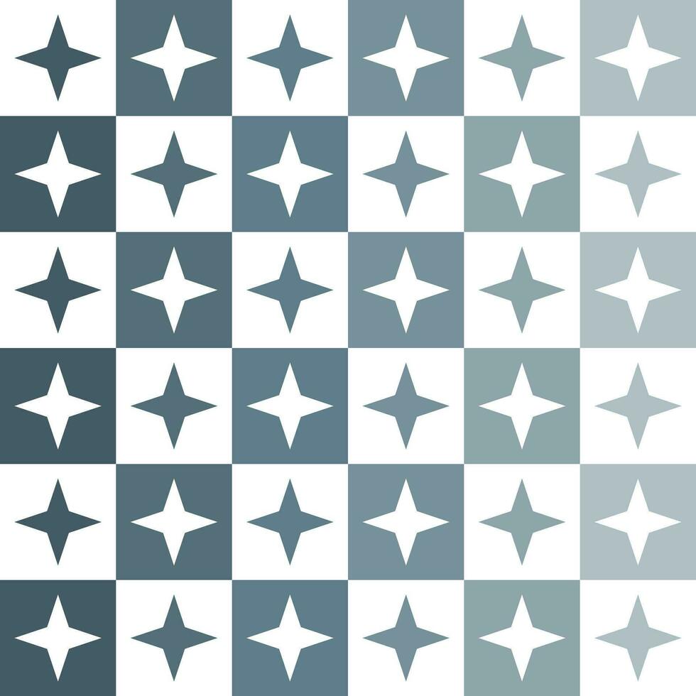 Brown 4 point star. 4 point star pattern. 4 point star pattern background. 4 point star background. Seamless pattern. for backdrop, decoration, Gift wrapping vector