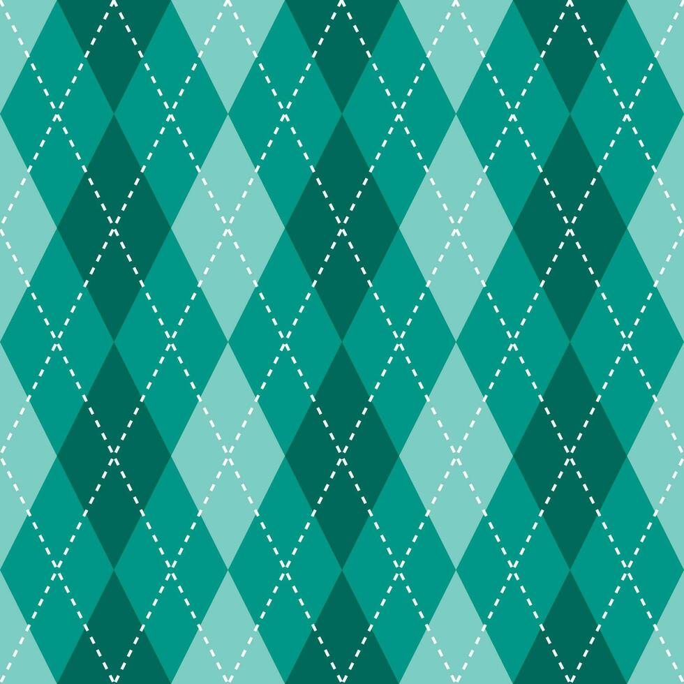 Green argyle pattern. Argyle vector pattern. Argyle pattern. Seamless geometric pattern for clothing, wrapping paper, backdrop, background, gift card, sweater.