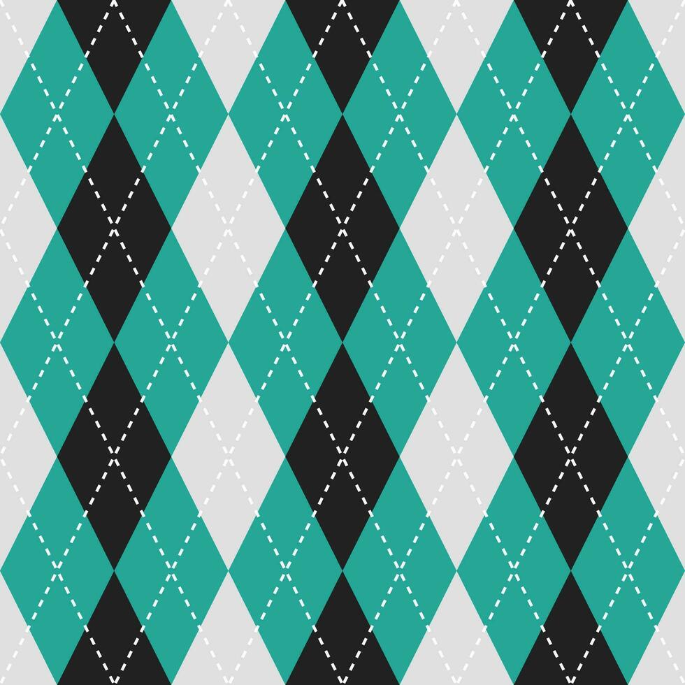 negro y verde color argyle modelo. argyle vector modelo. argyle modelo. sin costura geométrico modelo para ropa, envase papel, fondo, fondo, regalo tarjeta, suéter.