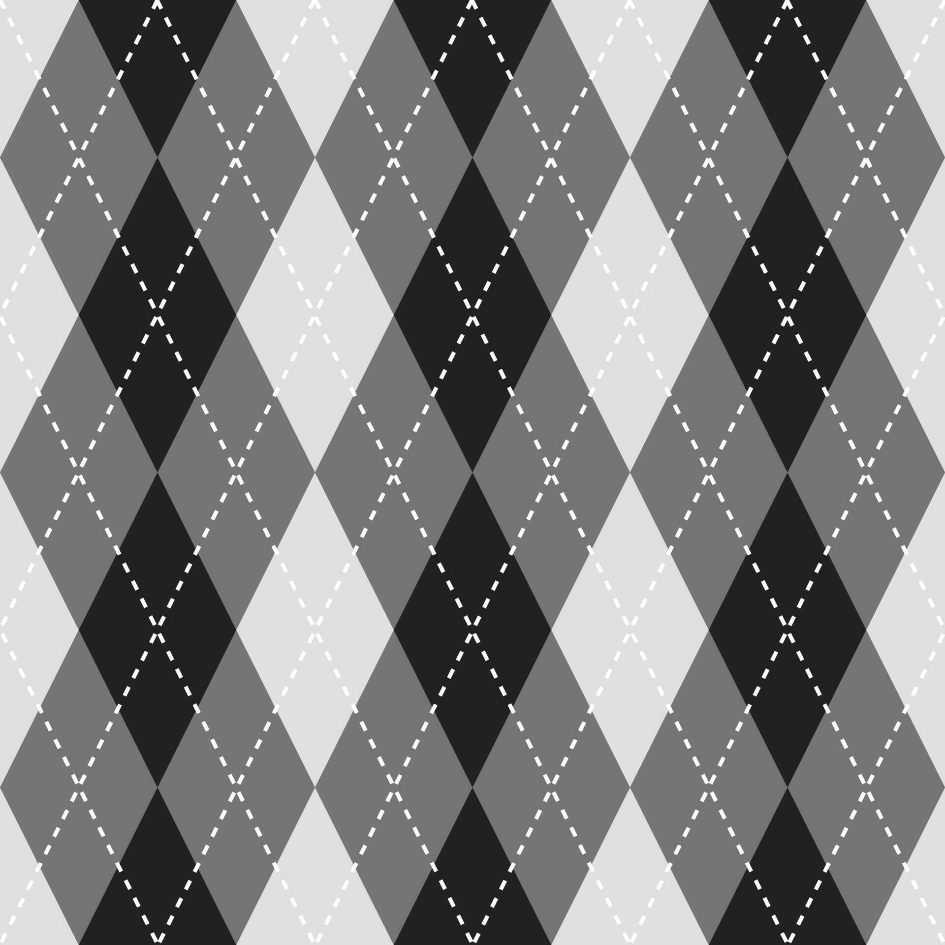 Black and grey color argyle pattern. Argyle vector pattern. Argyle ...