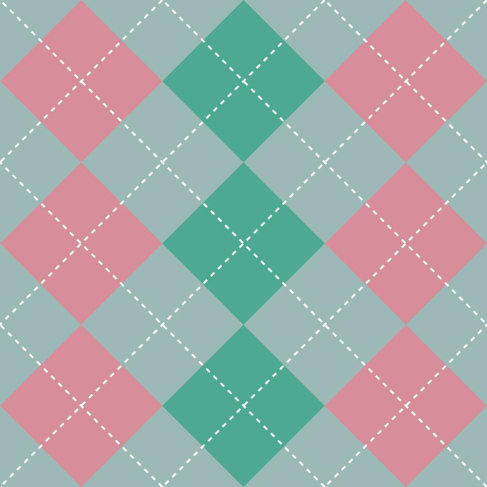 Spring tone color argyle pattern. Argyle vector pattern. Argyle pattern. Seamless geometric pattern for clothing, wrapping paper, backdrop, background, gift card, sweater.
